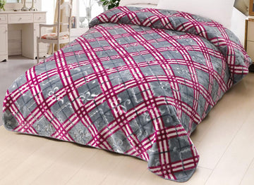 irani blanket-Grey&Pink