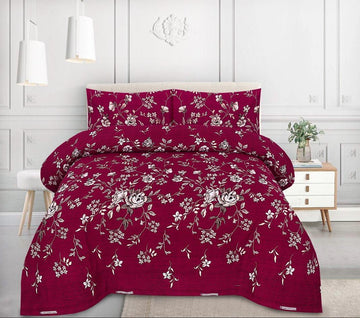 Crystal Cotton Bedsheet 3-Piece