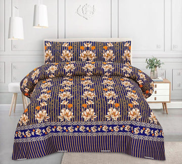 Crystal Cotton Bedsheet 3-Piece