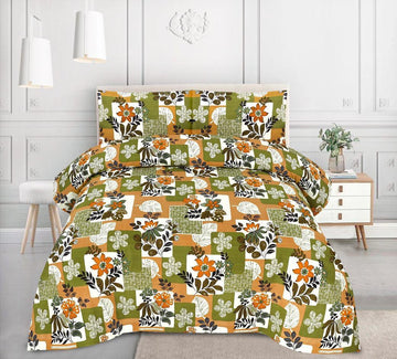 Crystal Cotton Bedsheet 3-Piece