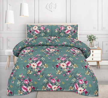 Crystal Cotton Bedsheet 3-Piece