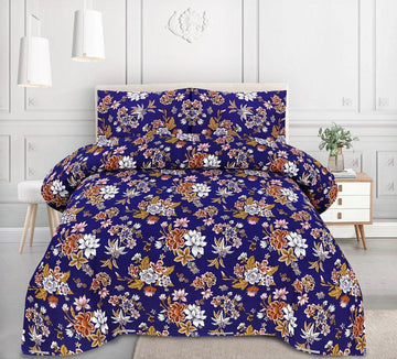 Crystal Cotton Bedsheet 3-Piece