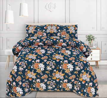 Crystal Cotton Bedsheet 3-Piece