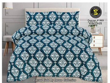 Crystal cotton 3 piece Bed sheet