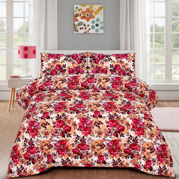 Crystal cotton 3 piece bed sheet