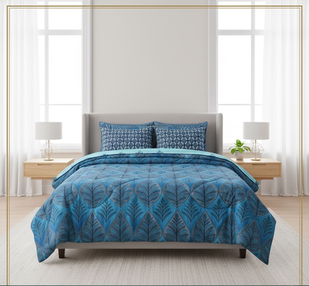 Razai Set 6Pc Blue