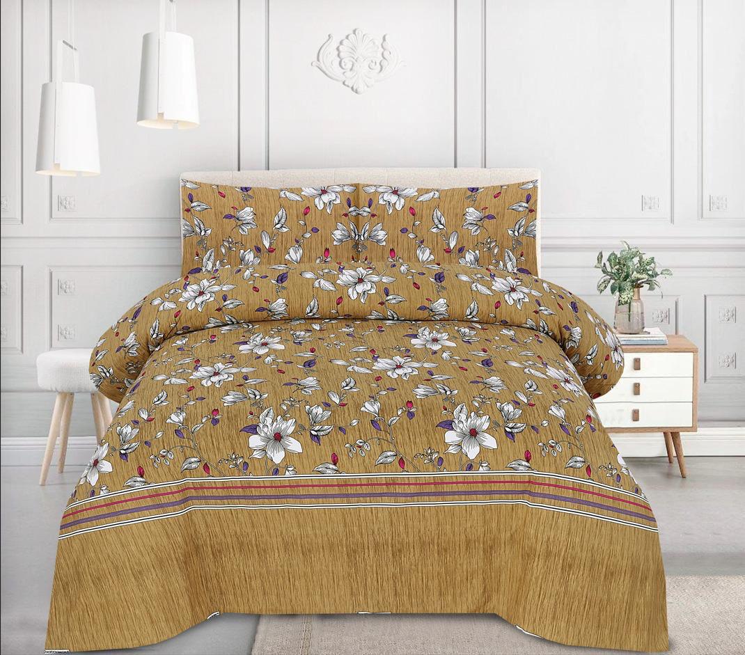 Crystal Cotton Bedsheet 3-Piece