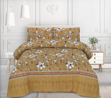 Crystal Cotton Bedsheet 3-Piece