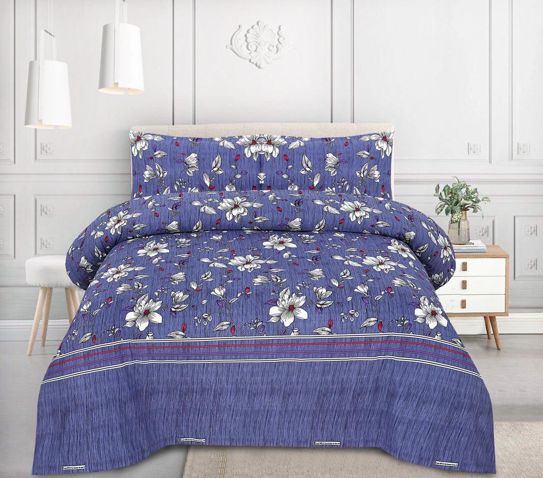 Crystal Cotton Bedsheet 3-Piece