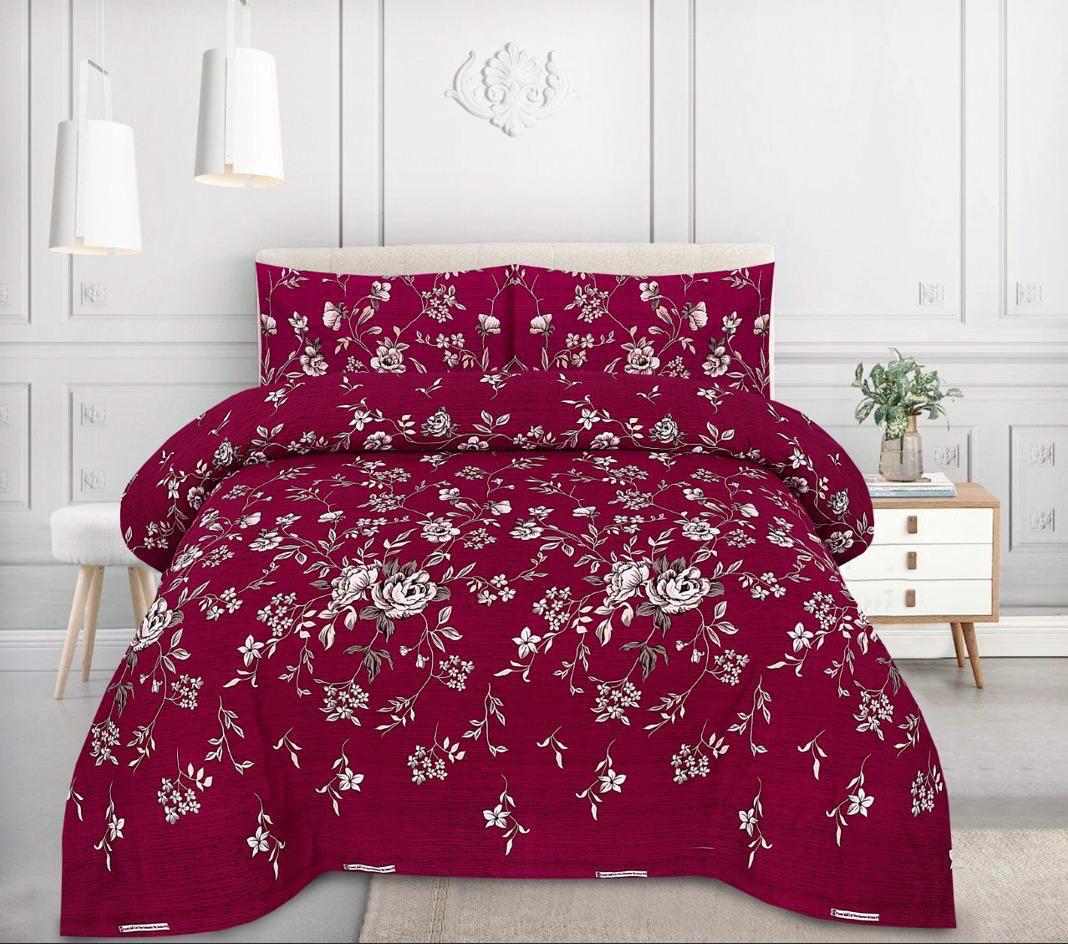 Crystal Cotton Bedsheet 3-Piece