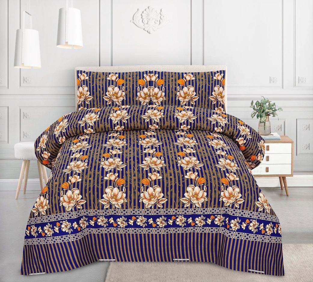 Crystal Cotton Bedsheet 3-Piece