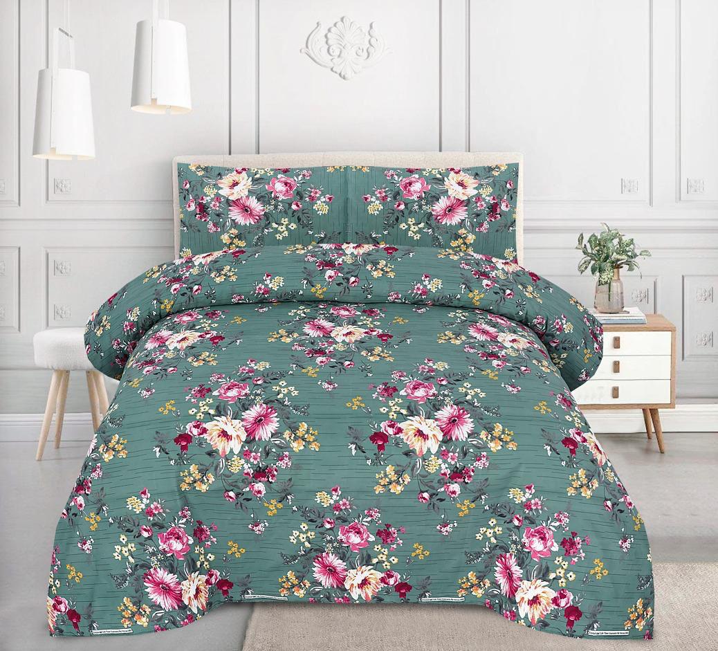 Crystal Cotton Bedsheet 3-Piece