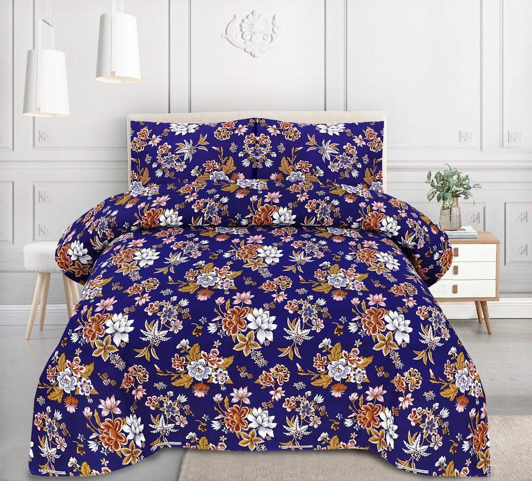 Crystal Cotton Bedsheet 3-Piece