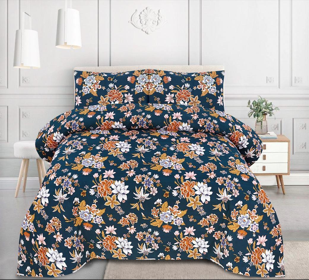 Crystal Cotton Bedsheet 3-Piece