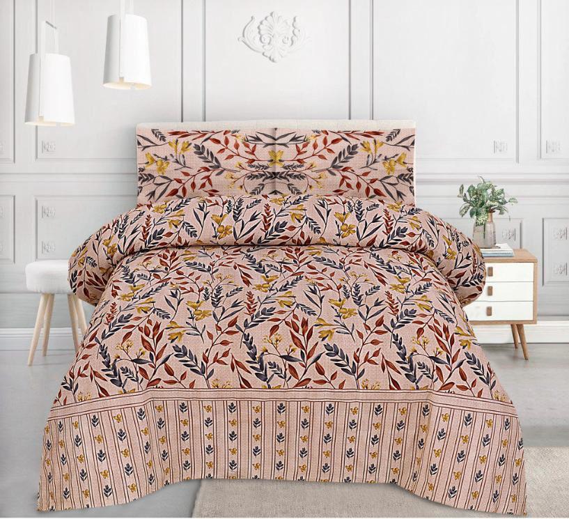 Crystal Cotton Bedsheet 3-Piece