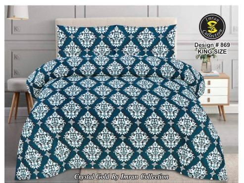 Crystal cotton 3 piece Bed sheet