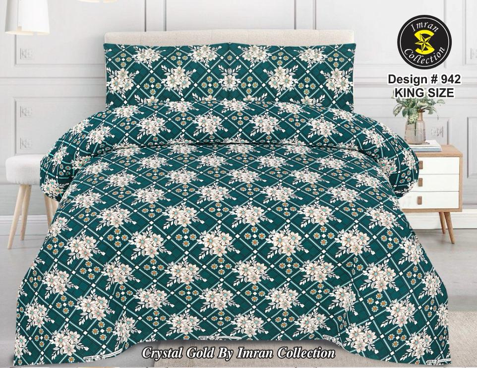 Crystal cotton 3 piece Bed sheet
